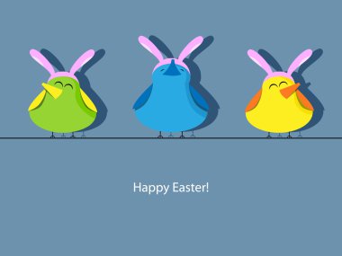 Easter greeting card clipart