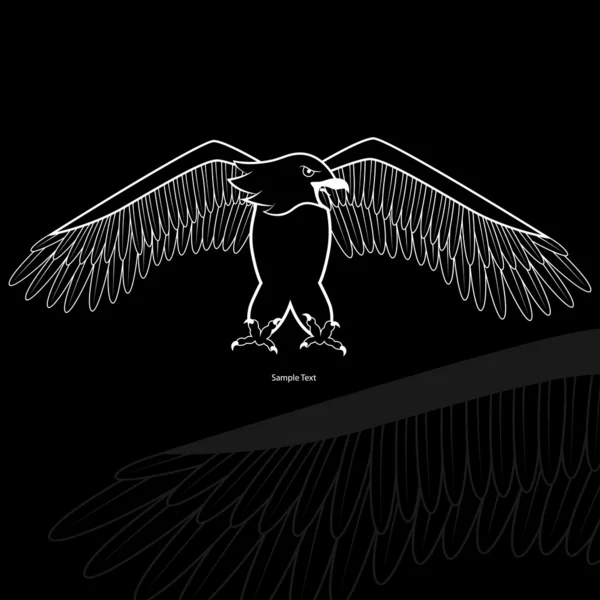 Eagle achtergrond — Stockvector