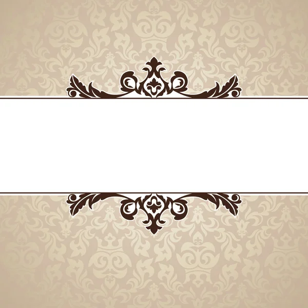 Abstract Schattig Decoratief Vintage Frame Vector Illustratie — Stockvector