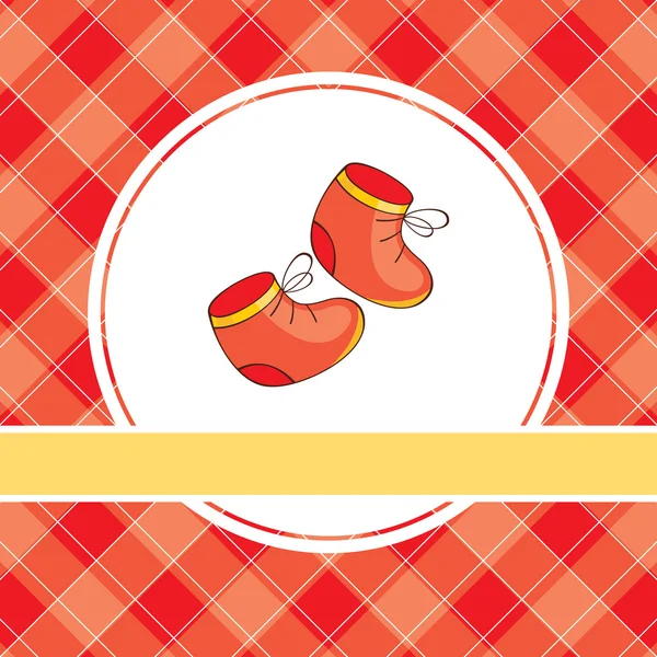 Illustration avec des chaussures rouges — Image vectorielle
