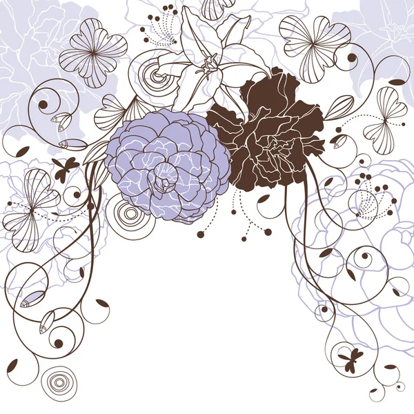 Schöner floraler Hintergrund — Stockvektor