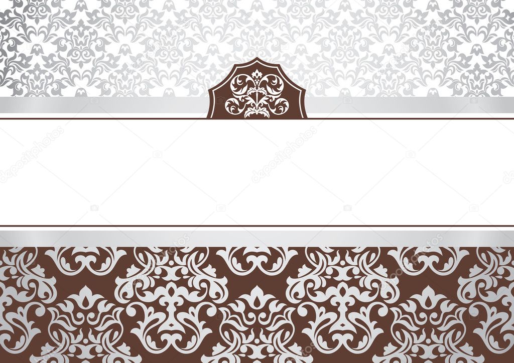 Abstract invitation frame