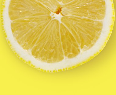 sarı limon dilimi