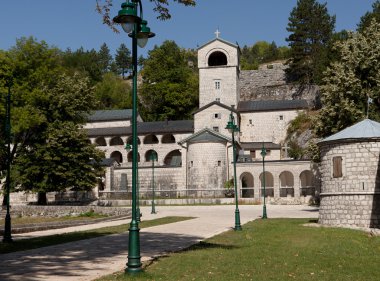 Monastery. Cetinje is the cultural capital of Montenegro. clipart