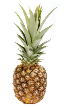 Beyaz üzerine izole edilmiş ananas