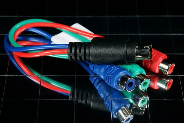 stock image Wire for the computer with reflexion