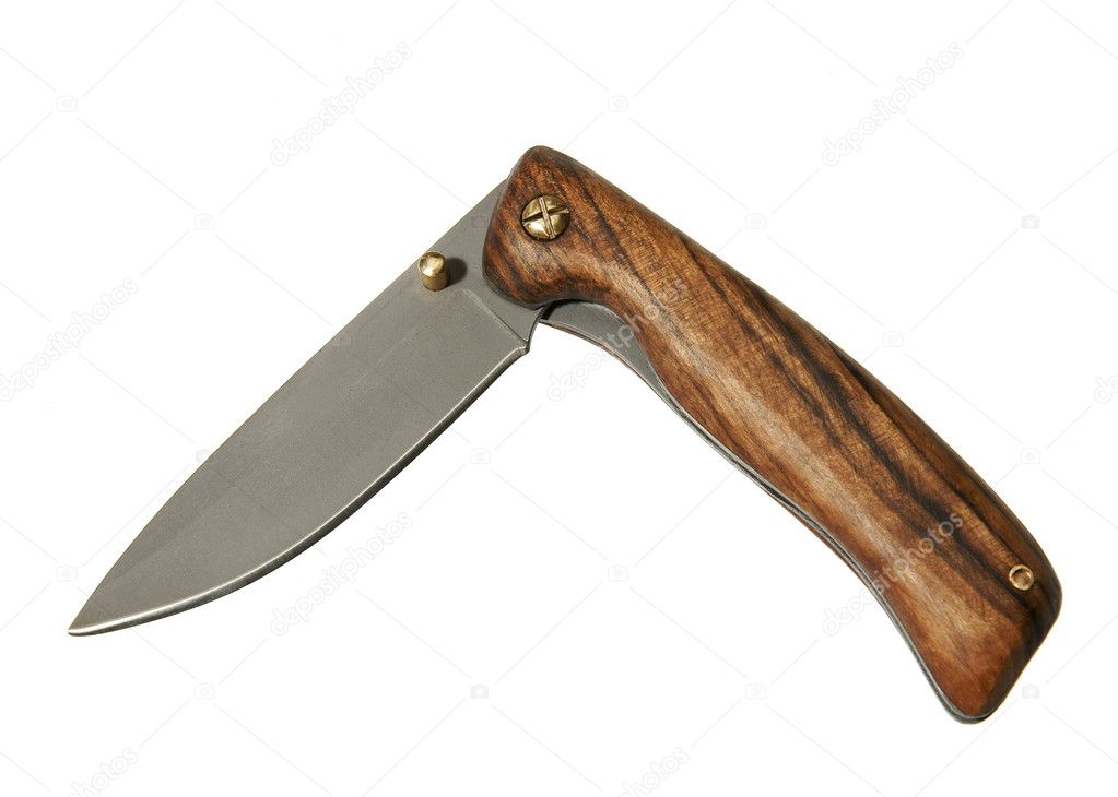 Penknife on a white background