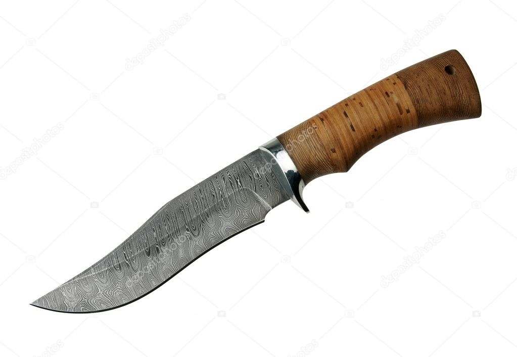 Knife on a white background