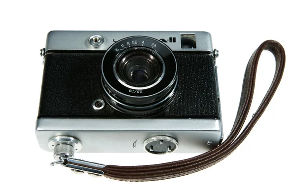 Old camera-photo on a white background — Stock Photo, Image