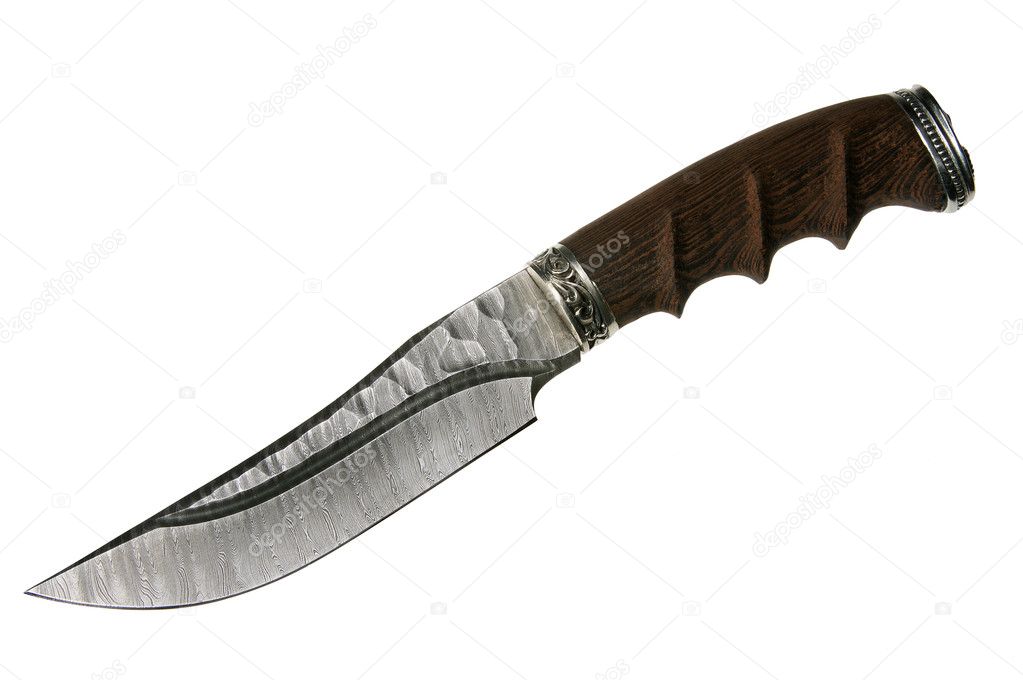 Knife on a white background