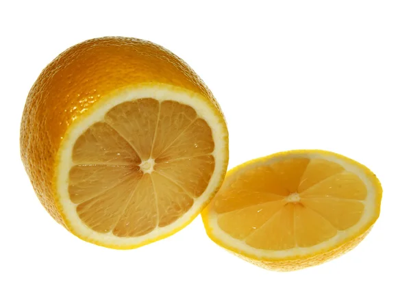 Lemon Beyaz Bir Arka Plan Fotoğrafı — Stok fotoğraf