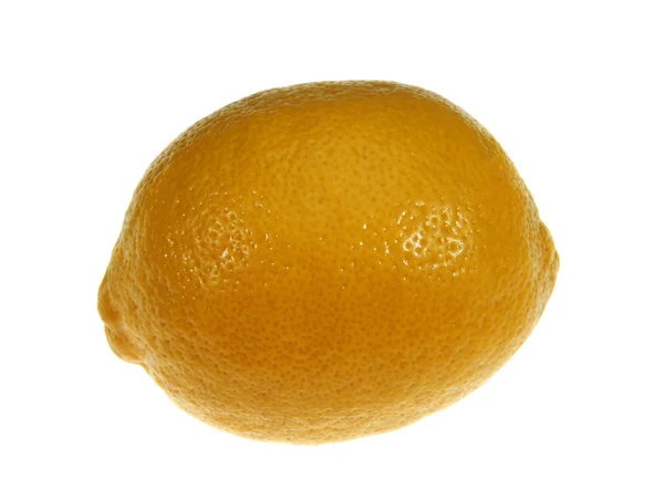 Zitrone, sie wird auf weißem Hintergrund fotografiert — Stockfoto