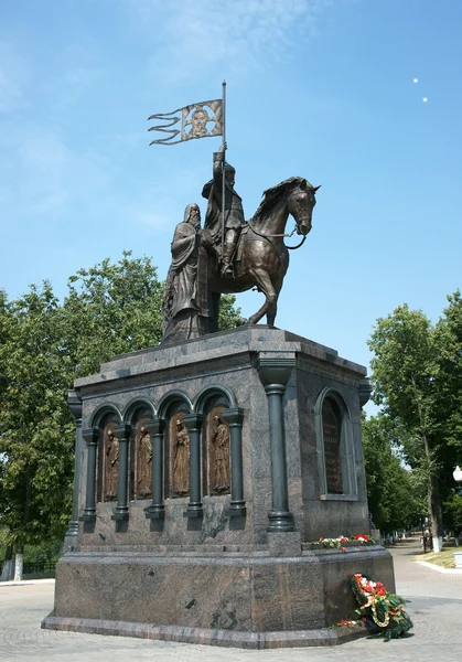 Monument van Aleksandr neva in Rusland — Stockfoto