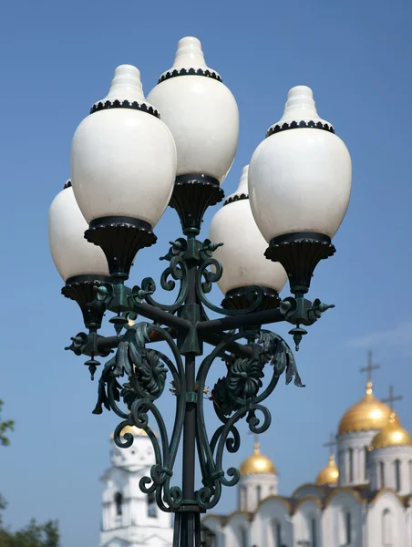 Lantern in a city Vladimir-Russia — Stock Photo, Image