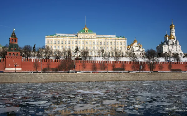 Kremelské zdi Rusko, Moskva — Stock fotografie