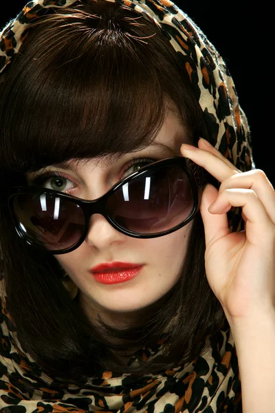 A lány napszemüvegek — Stock Fotó
