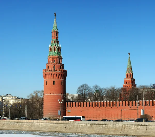 The Kremlin dinding-Rusia, Moskow — Stok Foto