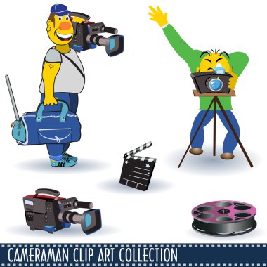 Cameraman clip art clipart