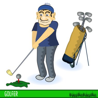 Golfer clipart