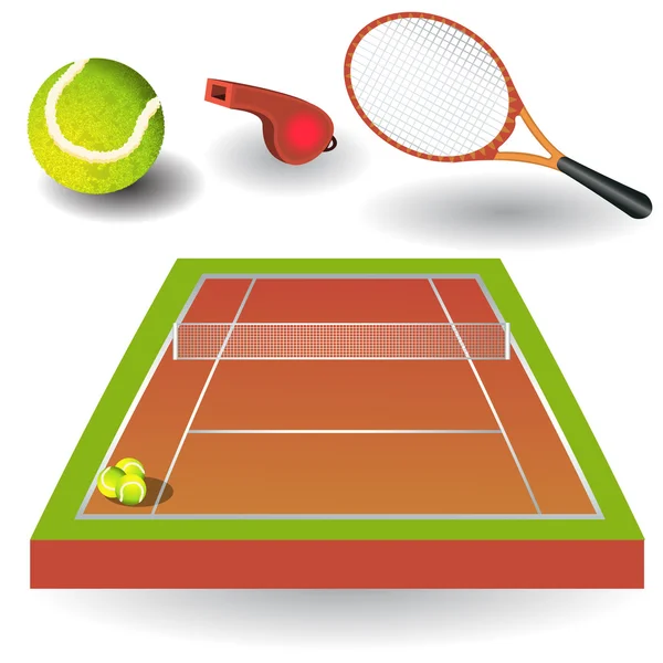 Icônes de tennis 1 — Image vectorielle