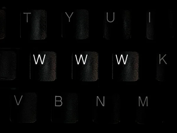 Клавиатура WWW — стоковое фото
