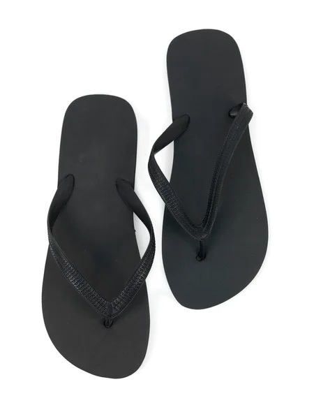 Zwarte slipper — Stockfoto