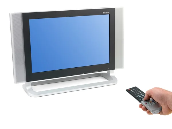 LCD tv ordningsmanen — Stockfoto
