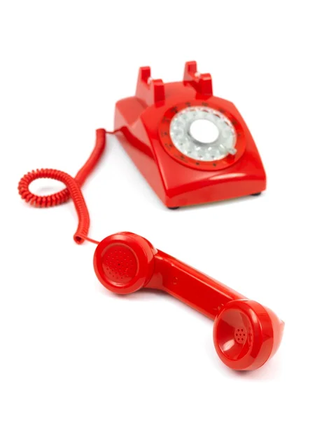 Rode telefoon — Stockfoto