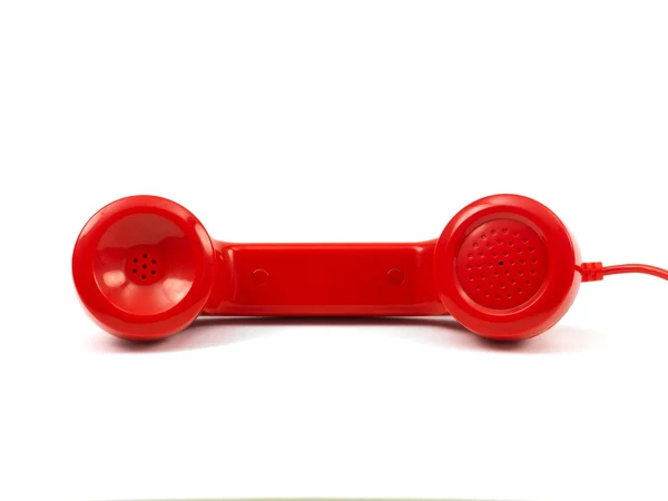 Rode telefoontoestel — Stockfoto