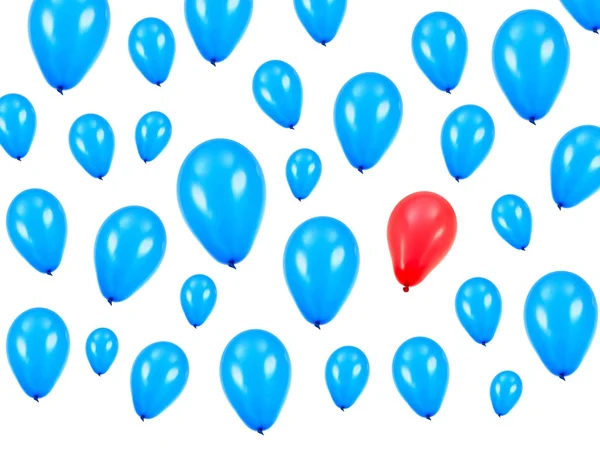 Blaue Luftballons — Stockfoto
