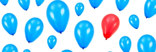 蓝色气球 — 图库照片