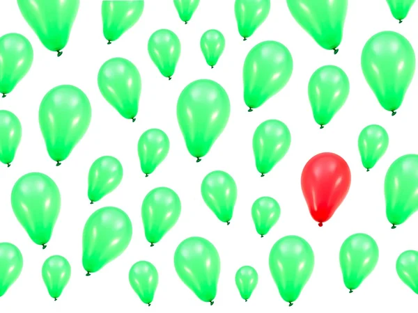 Groene ballonnen — Stockfoto