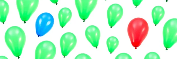 Gröna ballonger — Stockfoto