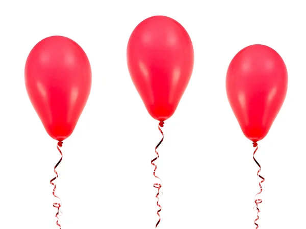 Röda ballonger — Stockfoto