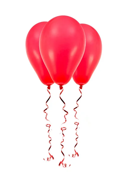 Červené balóny — Stock fotografie