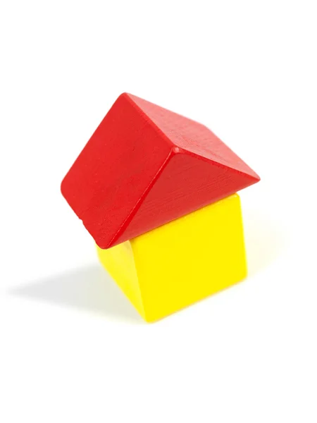 Іграшковий Будинок Будівельних Блоків — стокове фото
