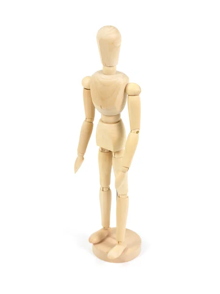 Wooden Mannequin Isolated White Background Royalty Free Stock Photos