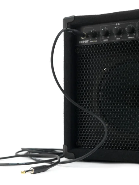 Modern Black Amplifier Audio Speaker Image — Stock Photo, Image