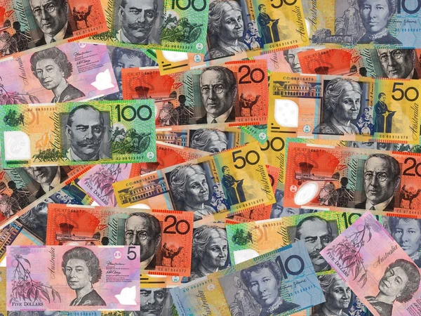 Beyaz Bir Arka Plan Karşı Izole Avustralya Para Birimi — Stok fotoğraf