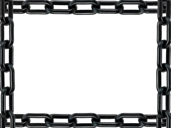 Black Chain Isolated White Background — Stock Photo, Image