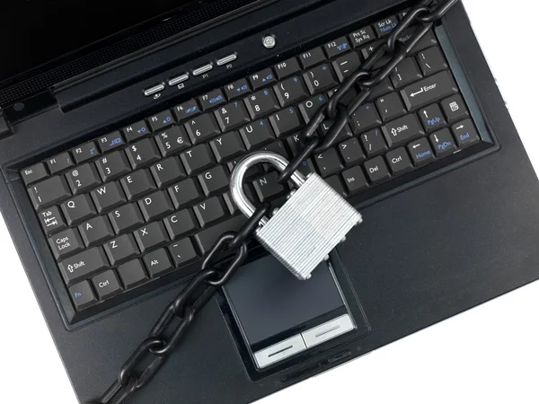 Laptop Computer Isolated White Background — Stock Photo, Image