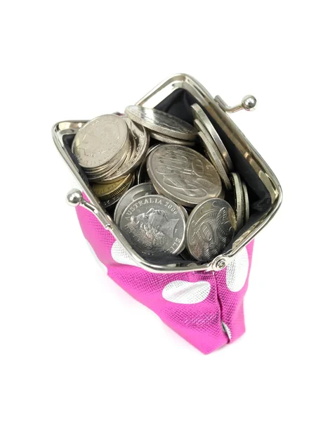 Stock image A coin purse isolated against a white background