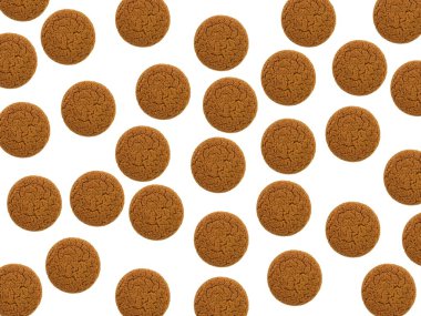 Ginger biscuits isolated against a white background clipart