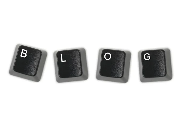 Keyboard Blog — Stock Photo, Image