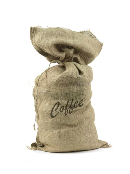 咖啡的粗麻布袋 — 图库照片