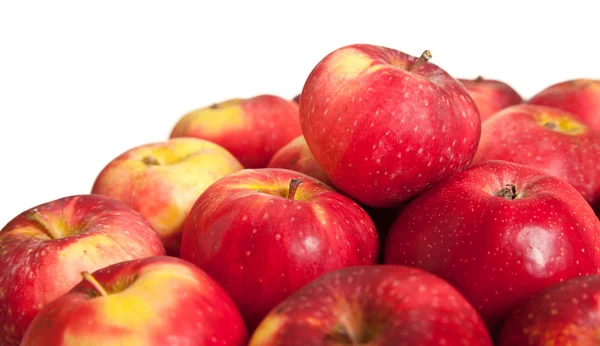 Taze kırmızı sulu doğal elma — Stok fotoğraf