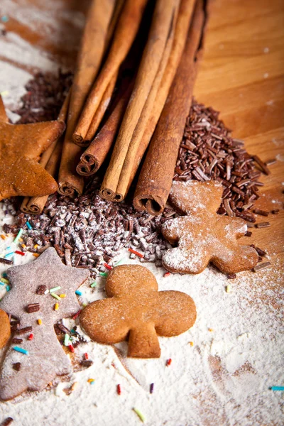 stock image Traditional home baked ginger cookies