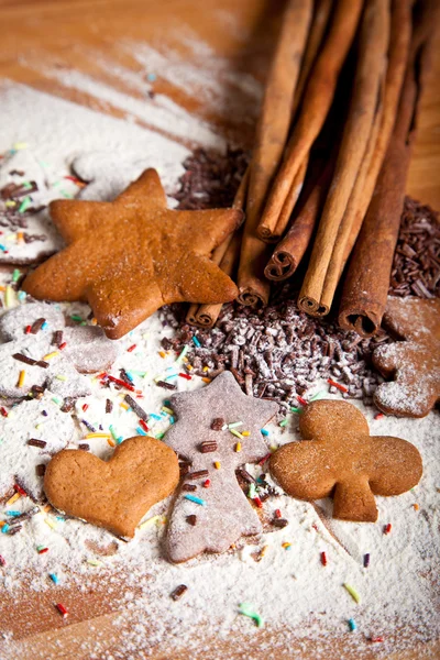 stock image Traditional home baked ginger cookies