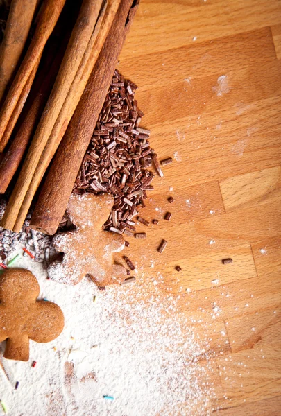 Tradiční domácí pečený zázvorové sušenky — Stock fotografie