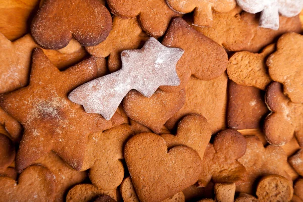 伝統的な自家製ジンジャー クッキー — ストック写真